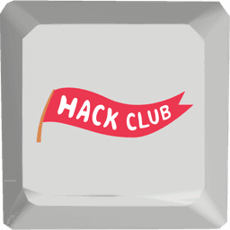 Hack Club flag keycap
